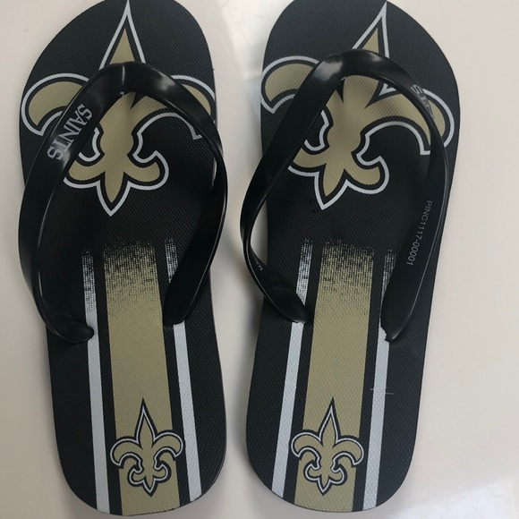 saints flip flops